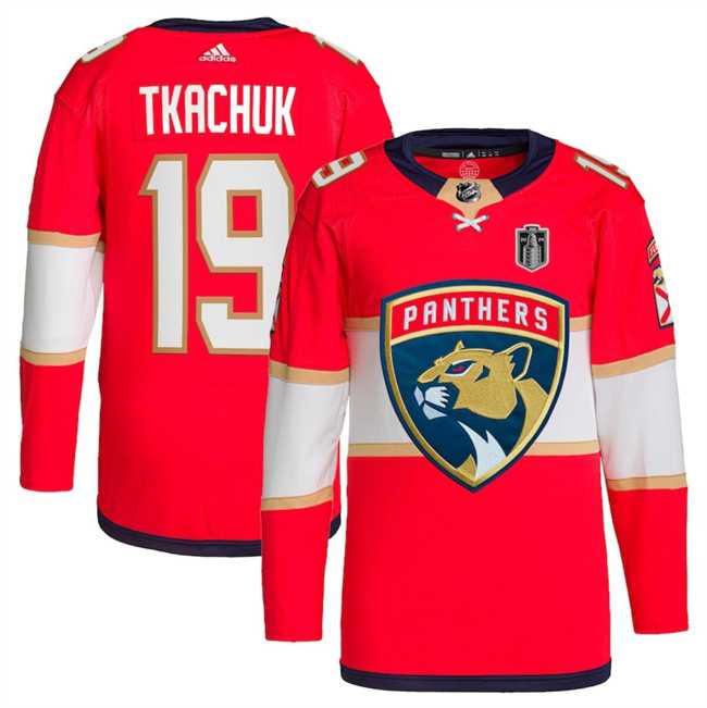 Men's Florida Panthers #19 Matthew Tkachuk Red 2024 Stanley Cup Final Patch Stitched Jersey Dzhi,We sell and wholesale Men's Florida Panthers #19 Matthew Tkachuk Red 2024 Stanley Cup Final Patch Stitched Jersey Dzhi on line form chian!